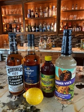 The ingredients for the Flu Cocktail