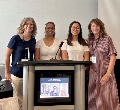 Volume 7 team, including Verna Kale, Daniela Farkas, Yafang Luo, and Sandra Spanier